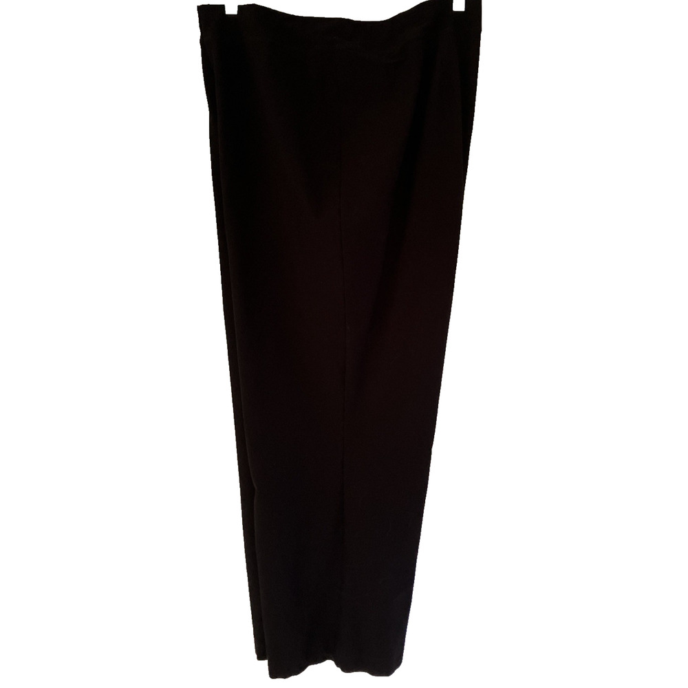 Eileen Fisher Womens 3X Viscose Nylon Stretch Pull On Dress Pants Black Cropped